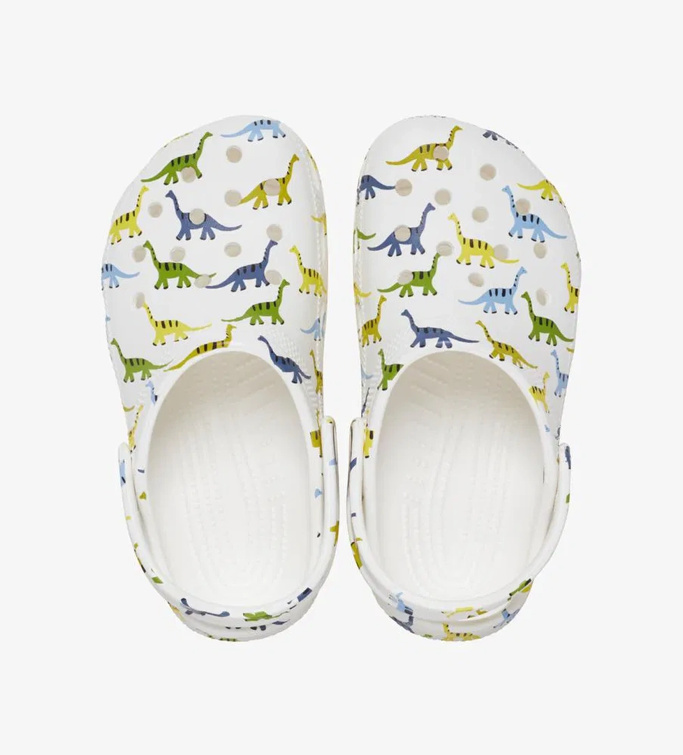 Crocs Classic Character Print Clog K Çocuk Beyaz Terlik