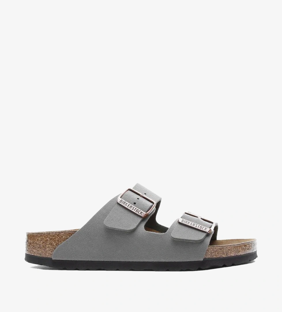 Birkenstock Arizona Birkibuc Unisex Gri Terlik