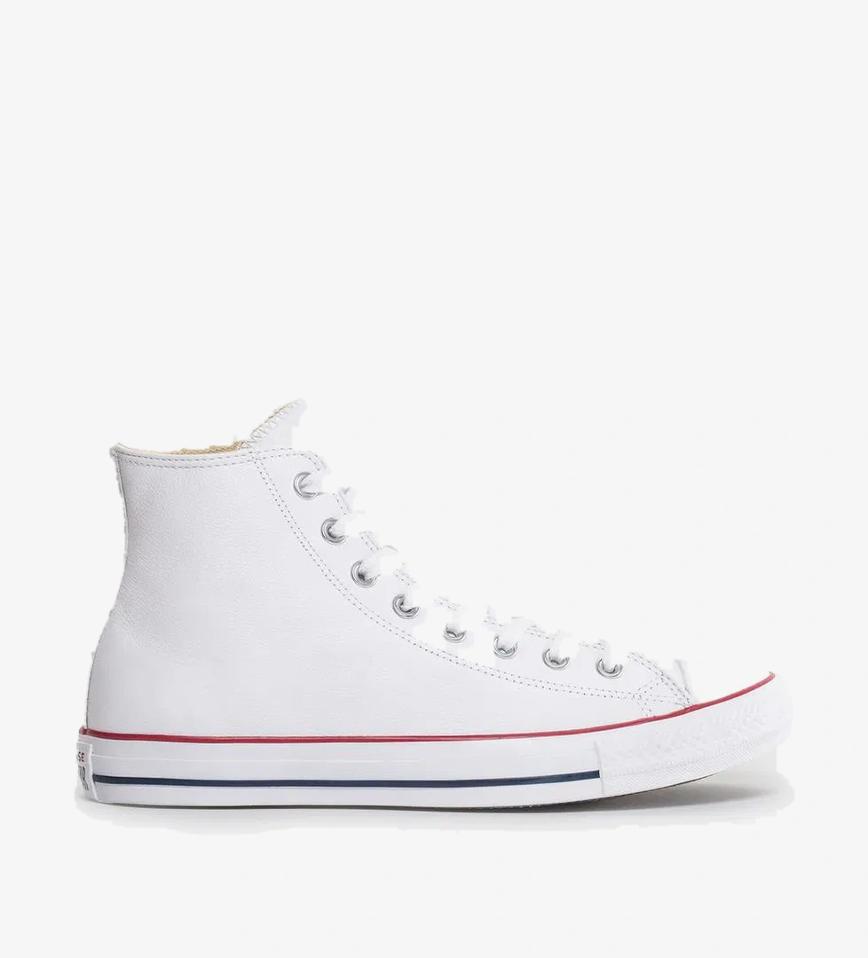 Converse Chuck Taylor All Star Hi Deri Unisex Beyaz Sneaker - Görsel 1