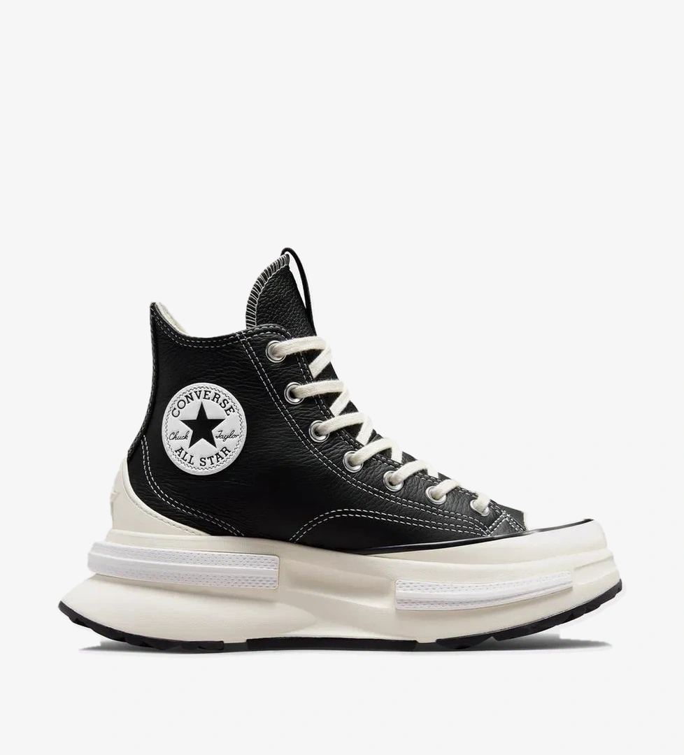 Converse Run Star Legacy Cx Foundational Unisex Siyah Deri Platform Sneaker