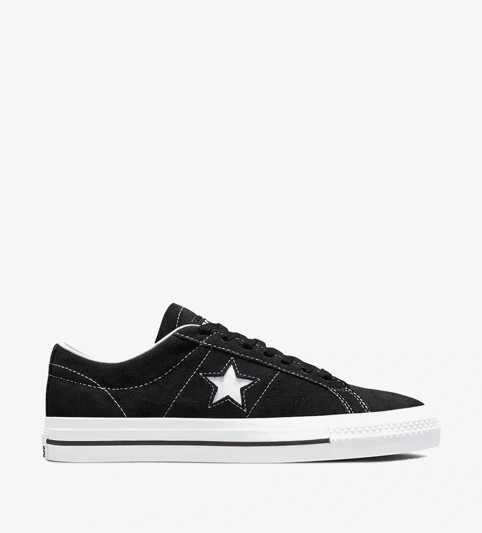 Converse Cons One Star Pro Unisex Siyah Süet Sneaker