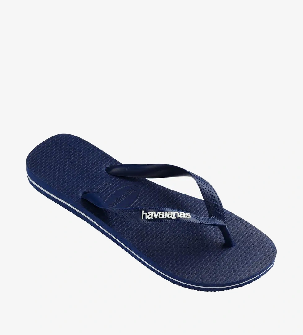 Havaianas Logo Filete Erkek Lacivert Parmak Arası Terlik - Görsel 1