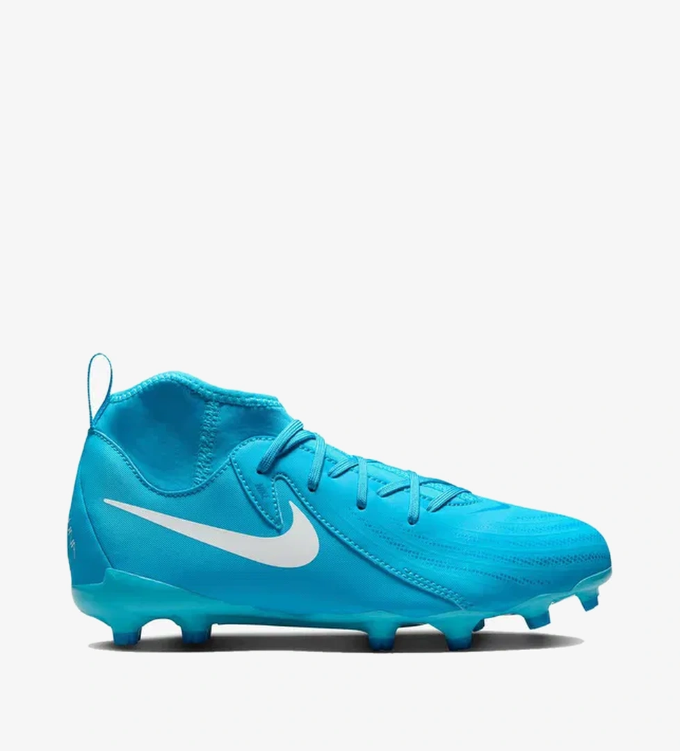 Nike Phantom Luna II Academy Çocuk Mavi Bilekli Çim Saha Kramponu