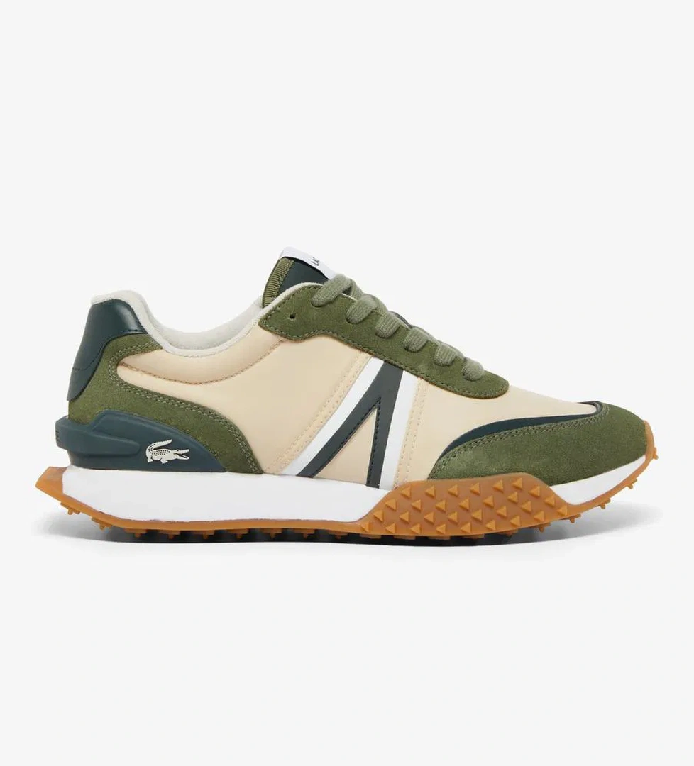Lacoste L-Spin Deluxe Erkek Krem Spor Ayakkabı - Görsel 1