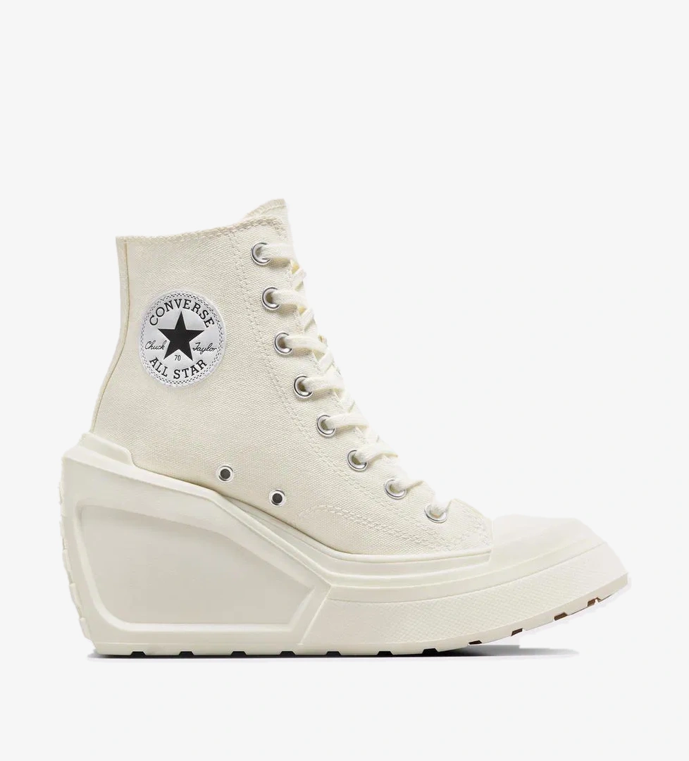 Converse Chuck 70 De Luxe Wedge Unisex Krem Platform Sneaker