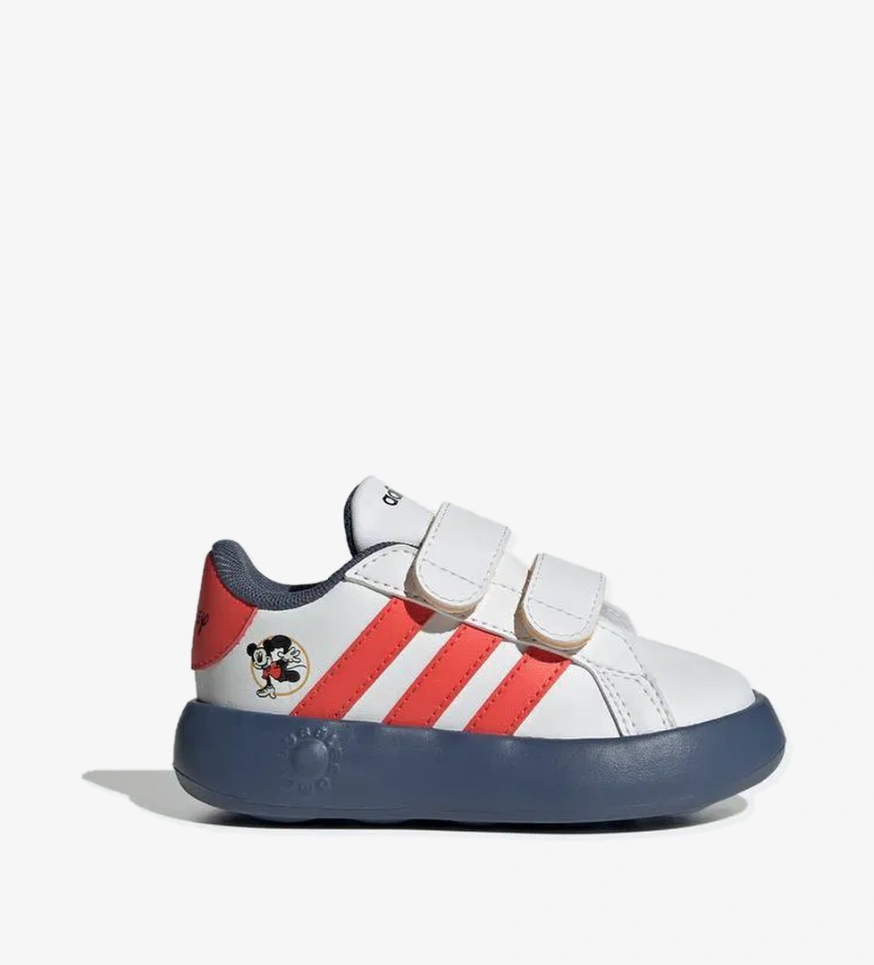adidas Grand Court Mickey Çocuk Beyaz Günlük Spor Ayakkabı - Görsel 1