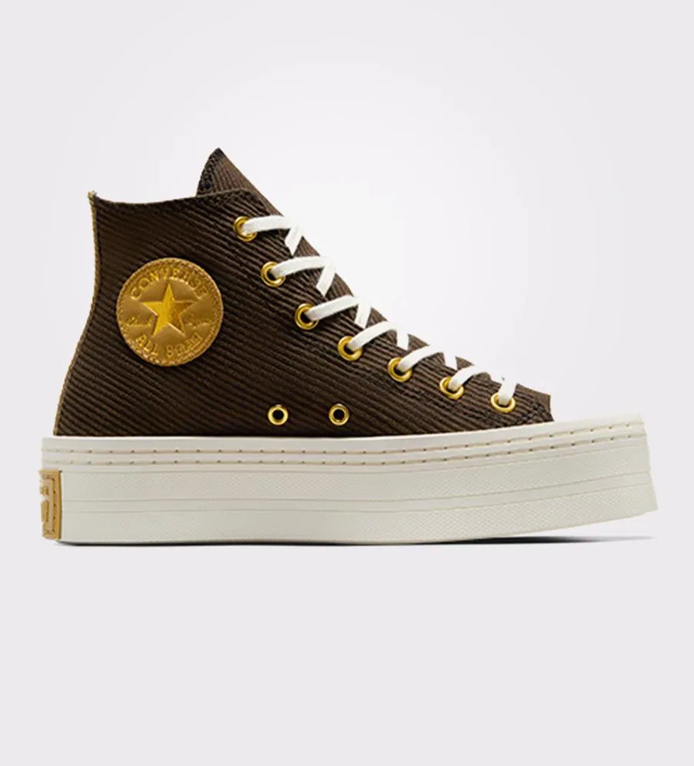 Converse Chuck Taylor All Star Modern Lift Platform Corduroy Kadın Kahverengi Sneaker