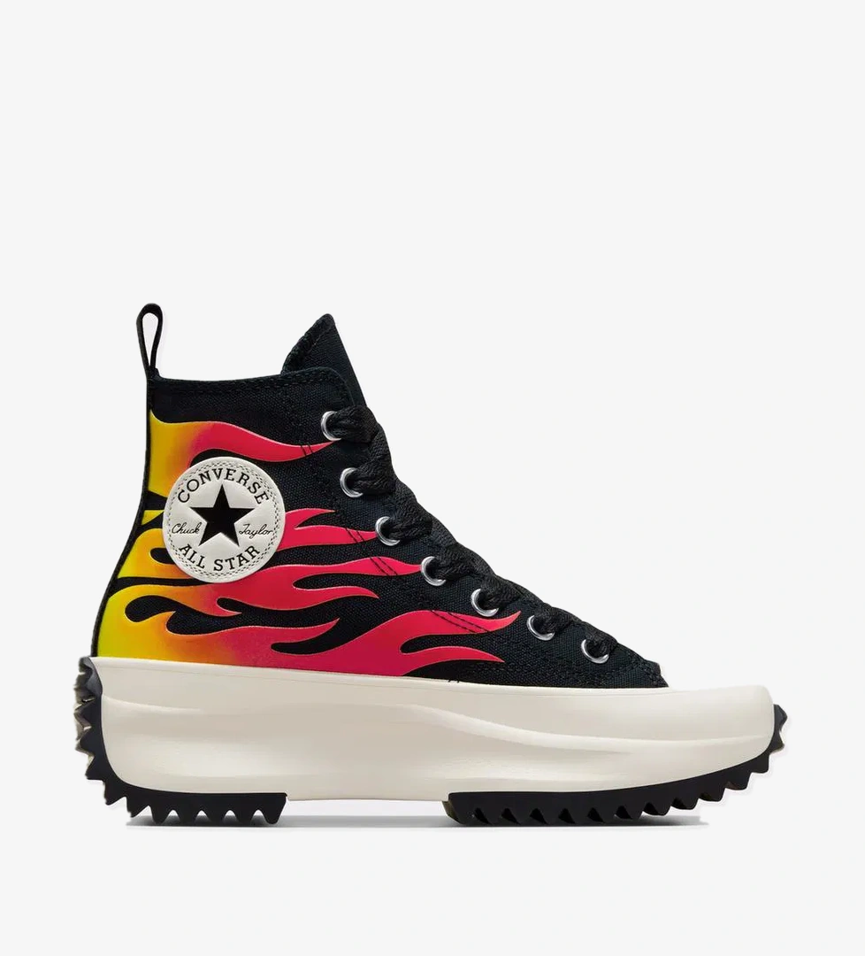 Converse Run Star Hike Unisex Siyah Platform Sneaker