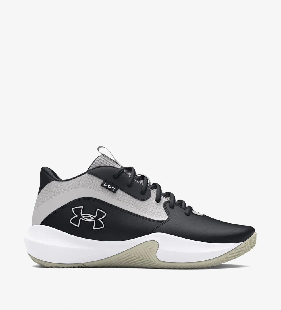 Under Armour Lockdown 7 Erkek Siyah Basketbol Ayakkabısı - Görsel 1