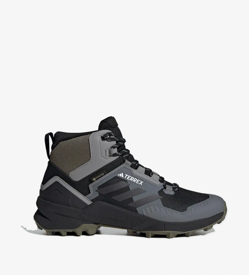 adidas Terrex Swift R3 Mid Gore Tex Erkek Siyah Outdoor Ayakkabısı - Görsel 1