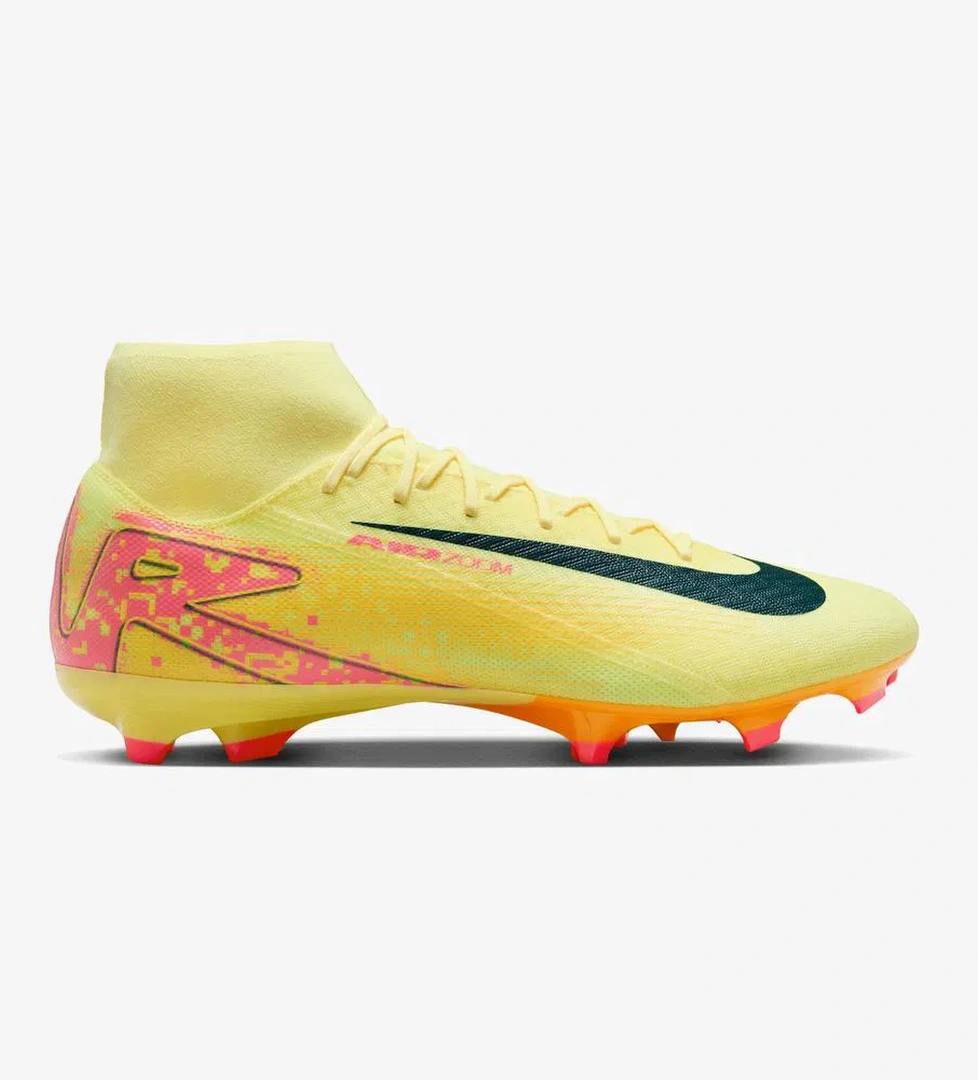 Nike Superfly Academy 10 Fg Kylian Mbappe Erkek Sarı Bilekli Çim Saha Kramponu - Görsel 1