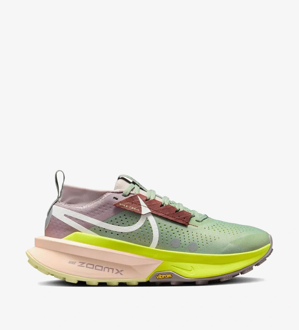 Nike ZoomX Zegama Trail 2 Kadın Yeşil Koşu Ayakkabısı - Görsel 1