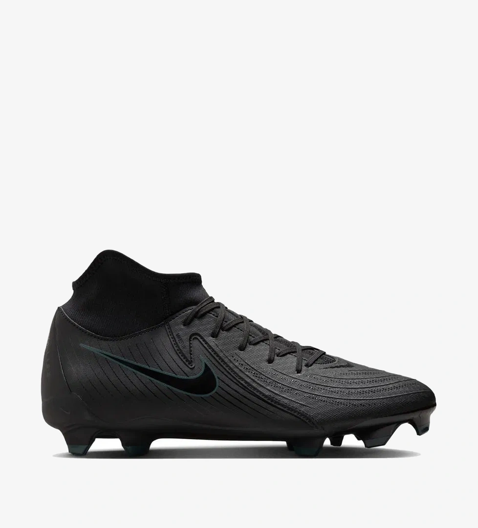 Nike Phantom Luna II Academy Fg/Mg Erkek Siyah Bilekli Çim Saha Kramponu - Görsel 1
