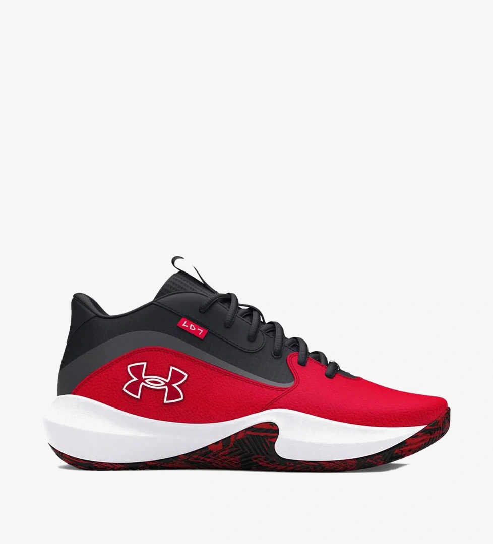 Under Armour Lockdown 7 Erkek Kırmızı Basketbol Ayakkabısı