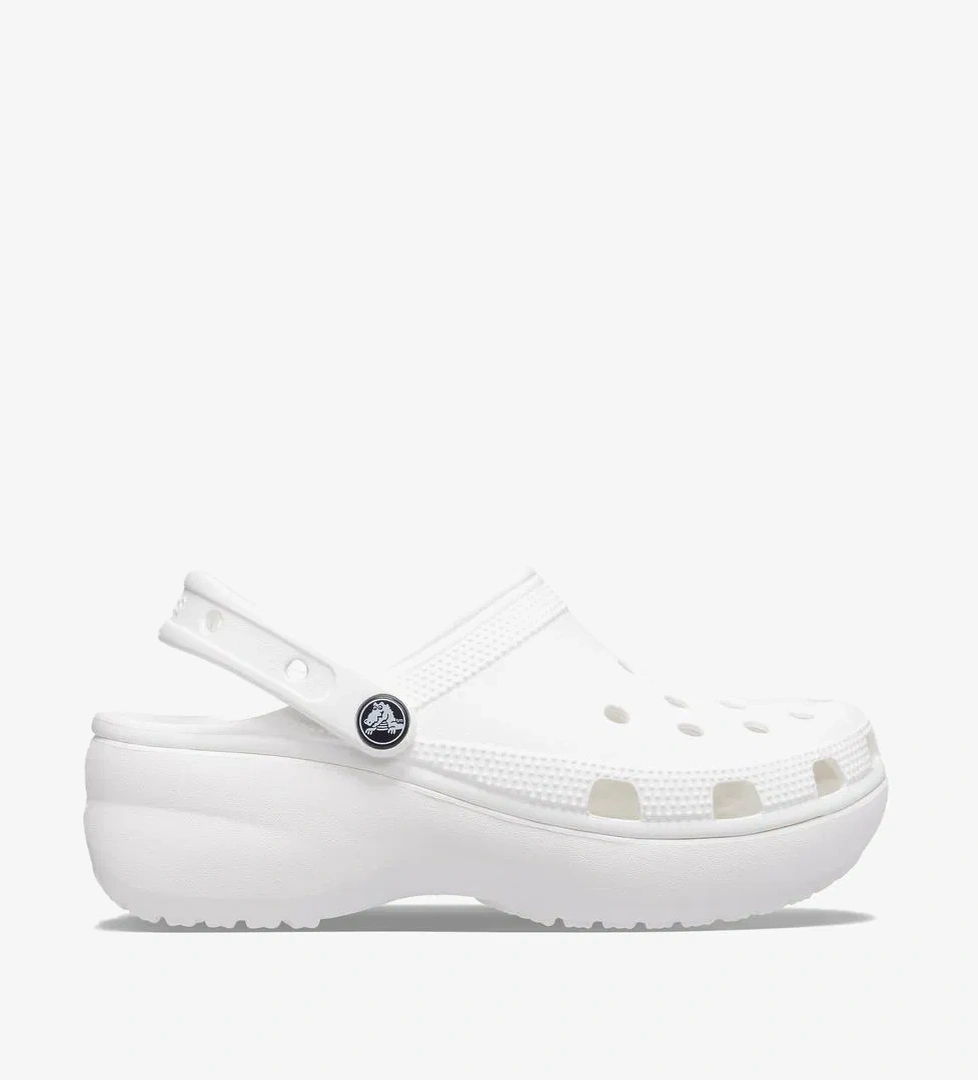 Crocs Classic Platform Clog Kadın Beyaz Terlik