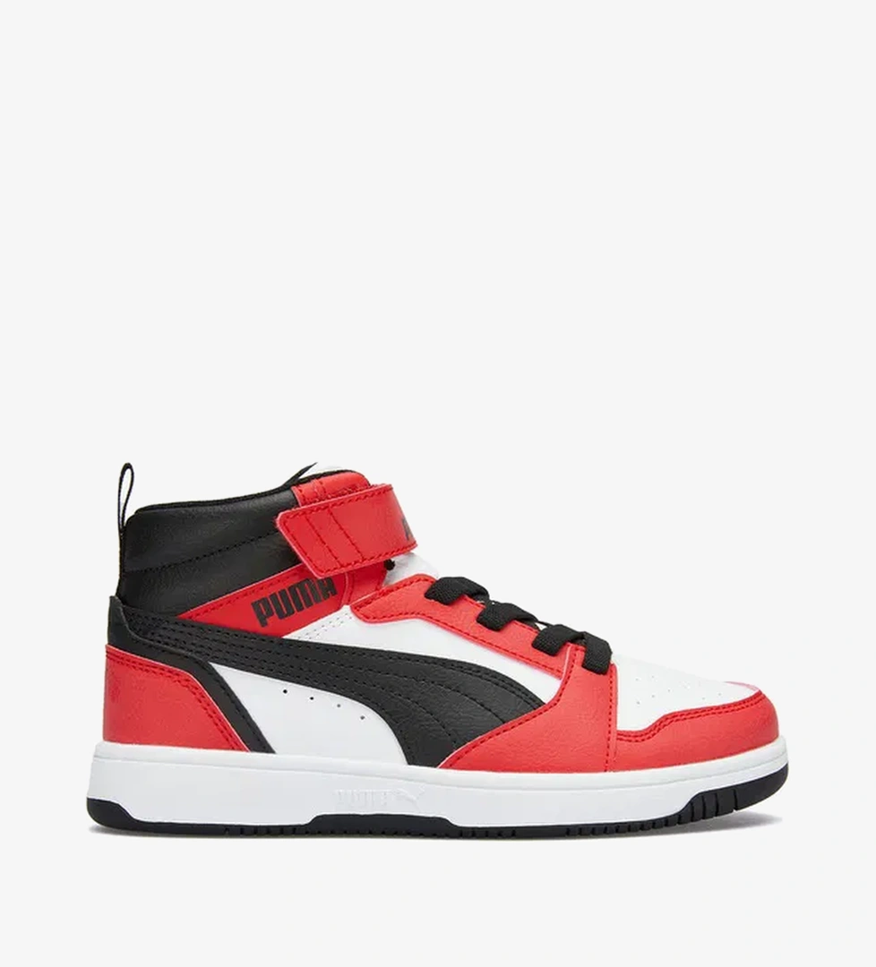 Puma Rebound V6 Mid Çocuk Kırmızı Bilekli Spor Ayakkabı