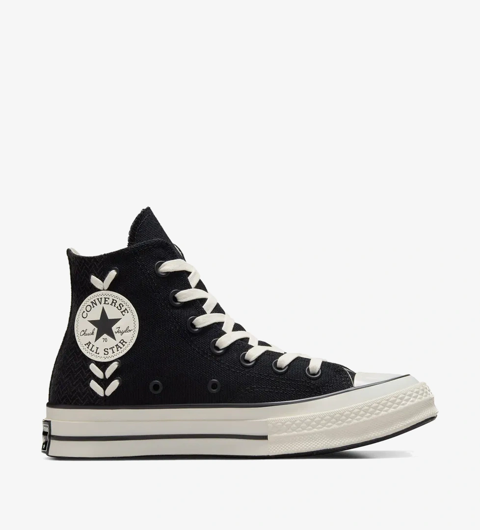 Converse Chuck 70 Crafted Laces Unisex Siyah Bilekli Sneaker