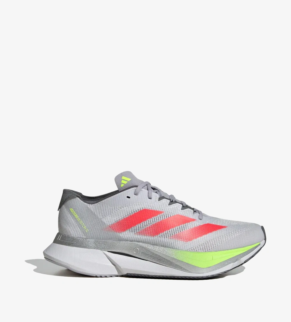adidas Adizero Boston 12 Kadın Gri Koşu Ayakkabısı - Görsel 1
