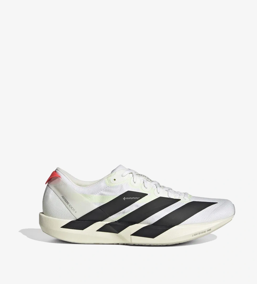 adidas Adizero Adios 9 Erkek Beyaz Koşu Ayakkabısı