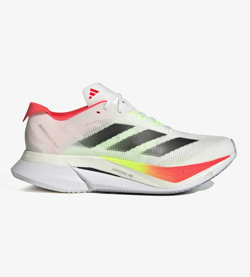 adidas Adizero Boston 12 Kadın Beyaz Koşu Ayakkabısı - Görsel 1