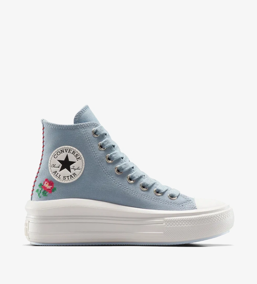 Converse Chuck Taylor All Star Motion Rose Kadın Mavi Platform Sneaker