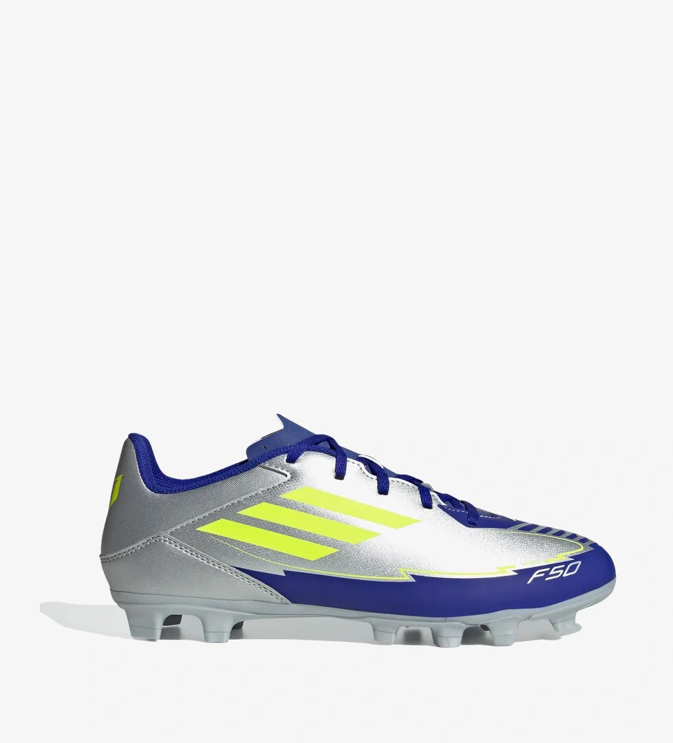 adidas F50 Club Messi Erkek Gri Çim Saha Kramponu - Görsel 1