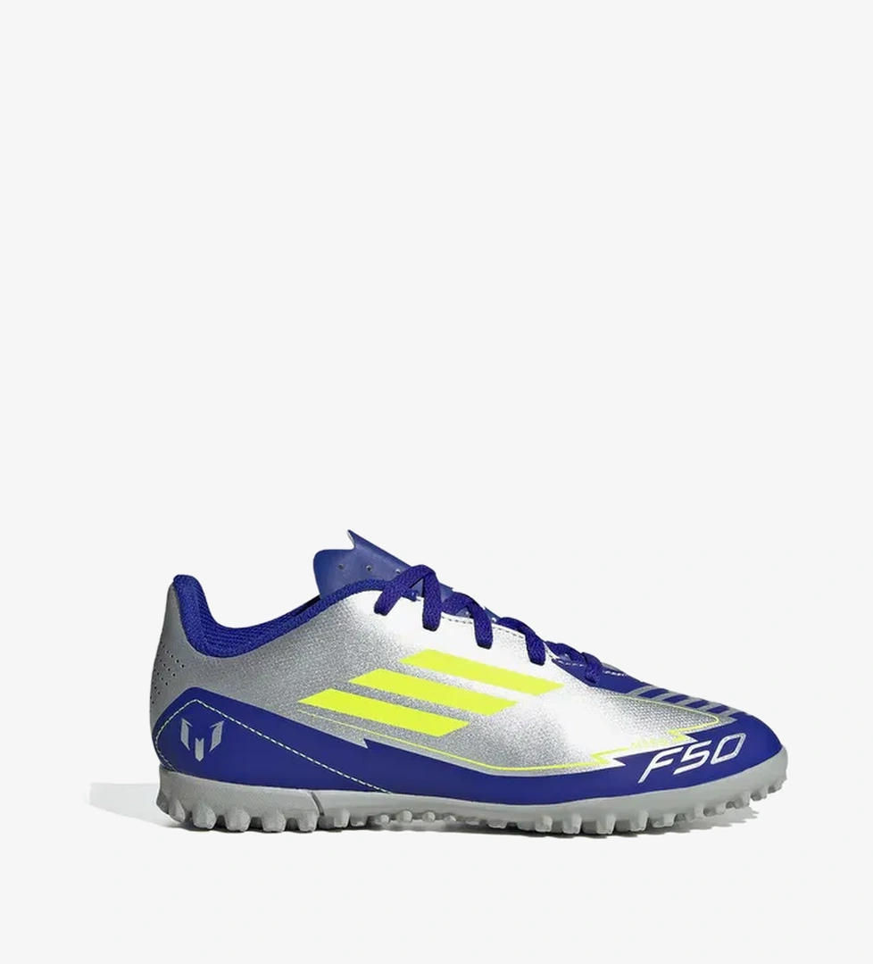 adidas F50 Club Messi Çocuk Gri Halı Saha Kramponu