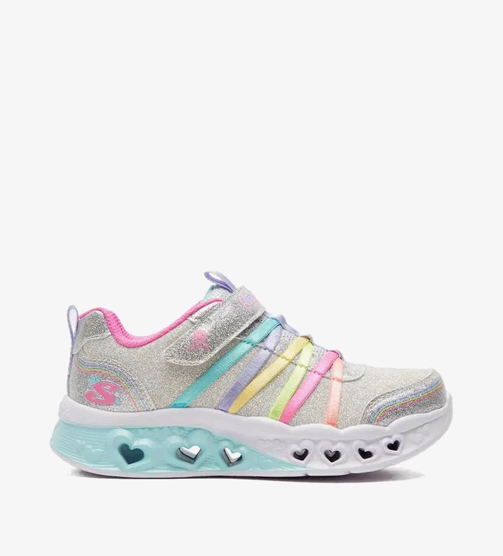 Skechers Skechers Flutter Heart Lights Swirly Sweets Çocuk Gri Ayakkabı model görseli