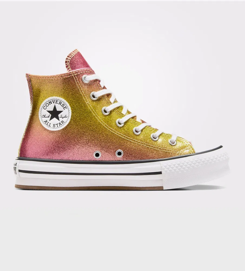 Converse Chuck Taylor All Star EVA Lift Platform Kadın Sarı Sneaker - Görsel 1