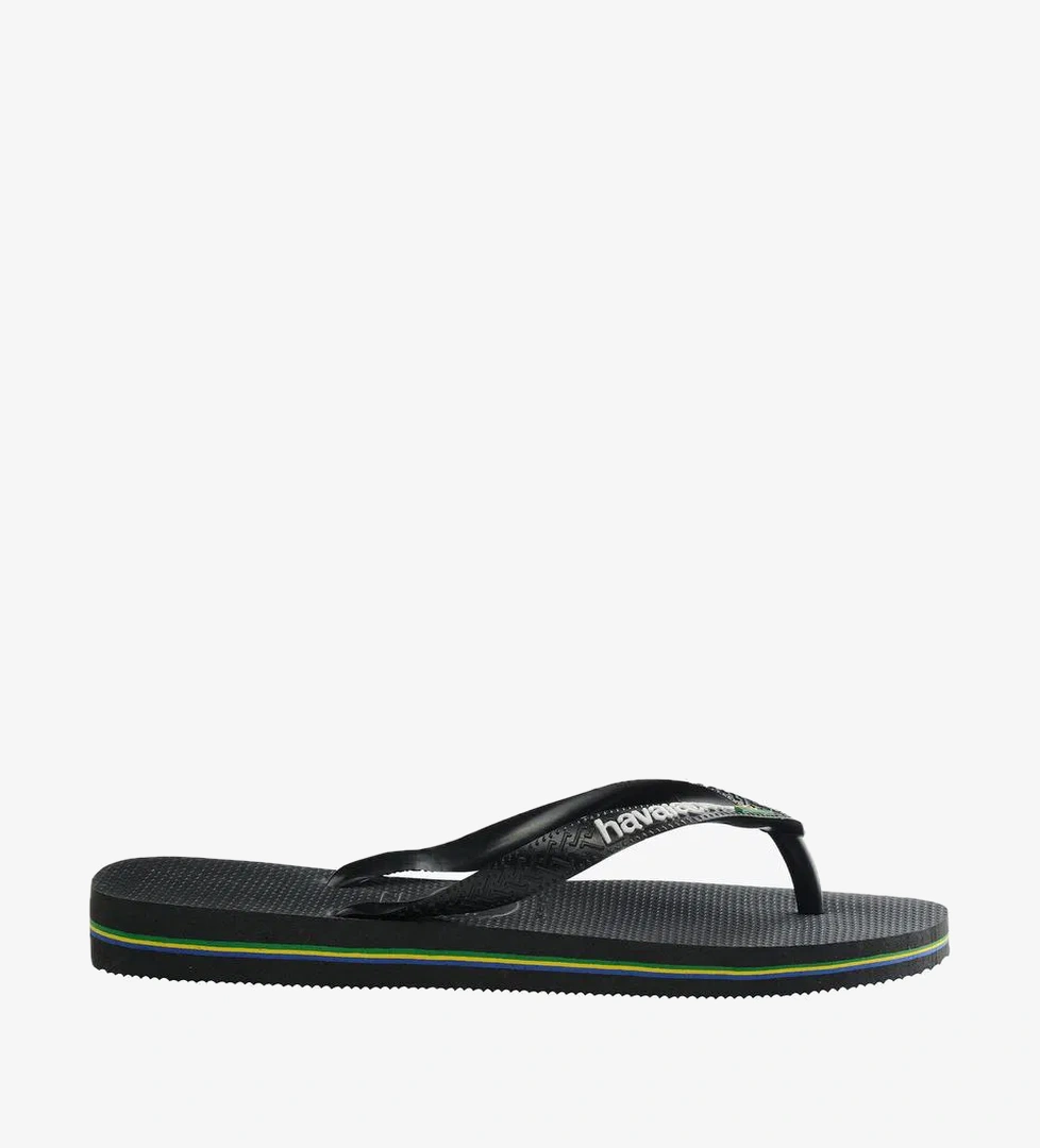 Havaianas Brasil Logo Erkek Siyah Terlik