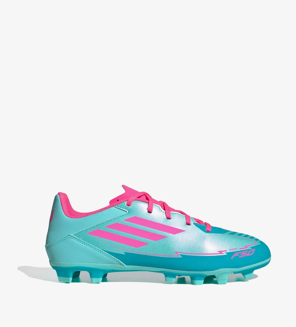 adidas F50 Club Messi Erkek Mavi Çim Saha Kramponu - Görsel 1