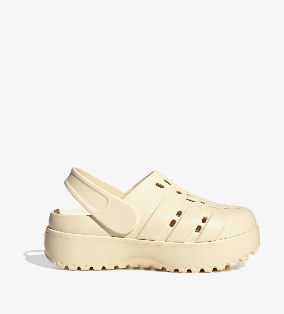 adidas Adilette Clog Platform Kadın Krem Terlik - Görsel 1