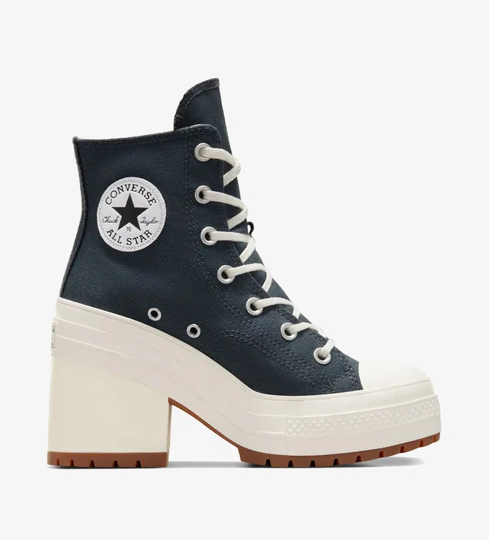 Converse Chuck 70 De Luxe Heel Unisex Lacivert Platform Sneaker