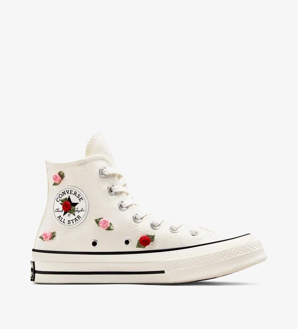 Converse Chuck 70 Roses Unisex Krem Sneaker