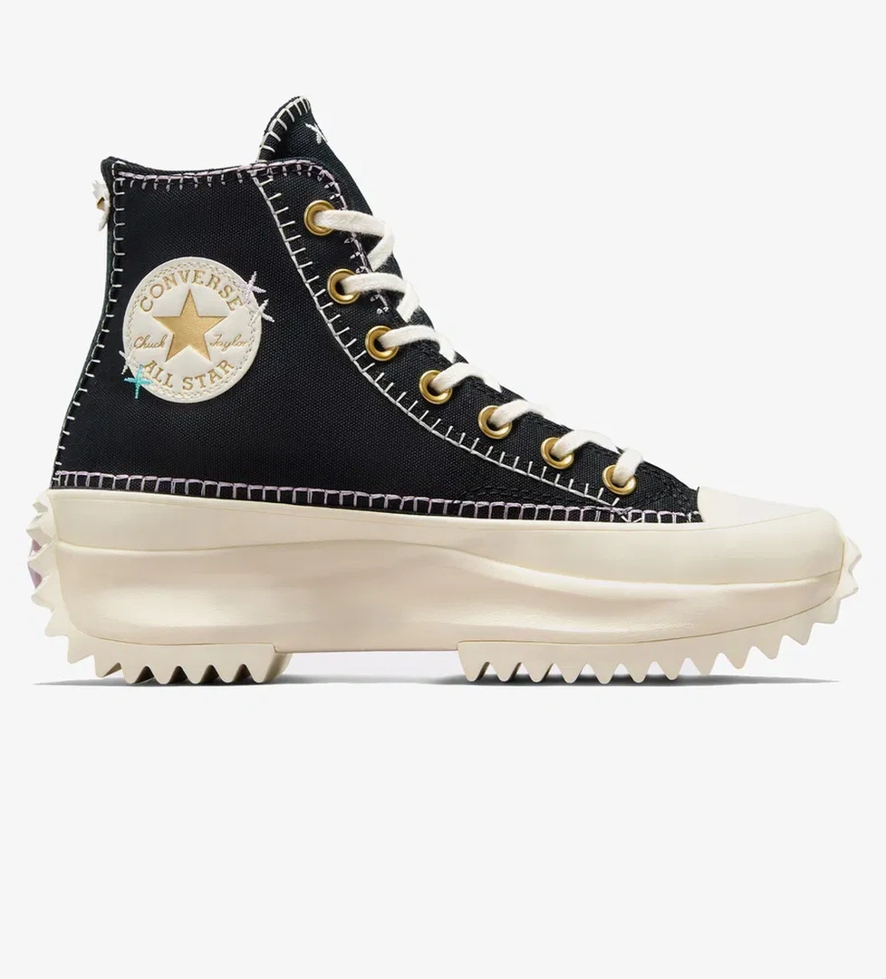 Converse Run Star Hike Unisex Siyah Platform Sneaker