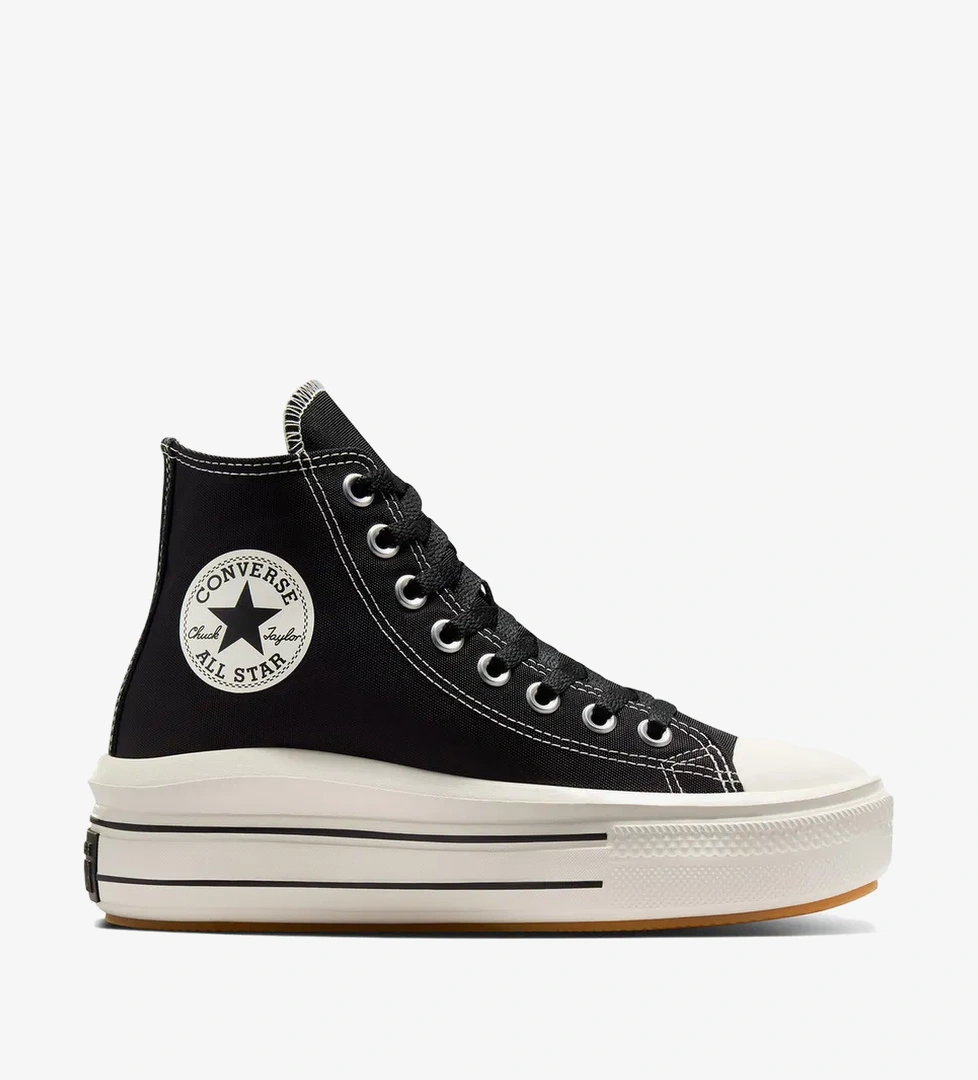 Converse Chuck Taylor All Star Move Platform Kadın Siyah Platform Sneaker