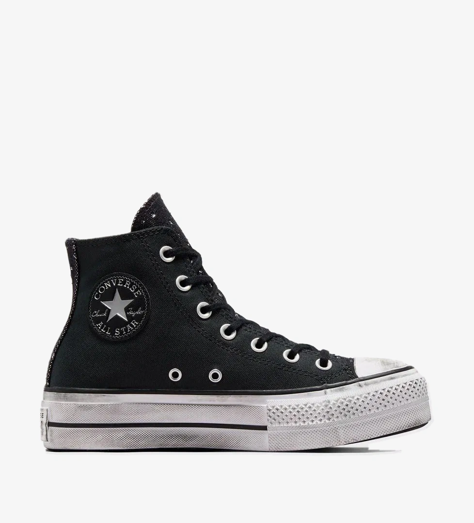 Converse Chuck Taylor All Star Lift Chrome Kadın Siyah Platform Sneaker - Görsel 1