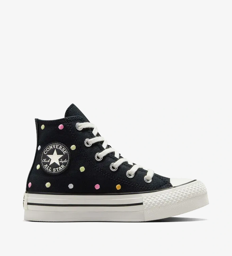Converse Converse Chuck Taylor All Star EVA Lift Polka Dots Çocuk Siyah Platform Sneaker Intersport'ta! Siyah - 1. görsel