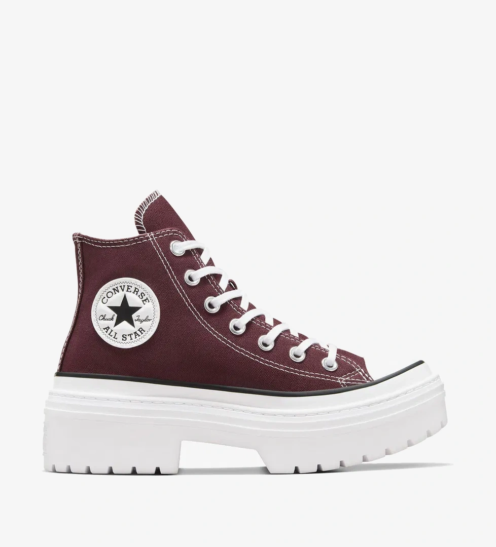 Converse Chuck Taylor All Star Lugged Heel Kadın Bordo Platform Sneaker