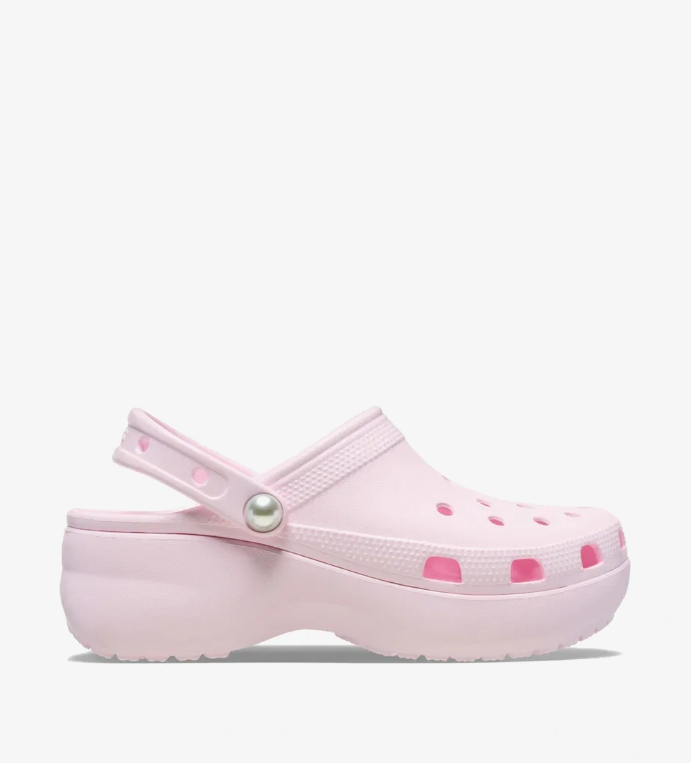 Crocs Classic Platform Pearl Clog Kadın Pembe Terlik