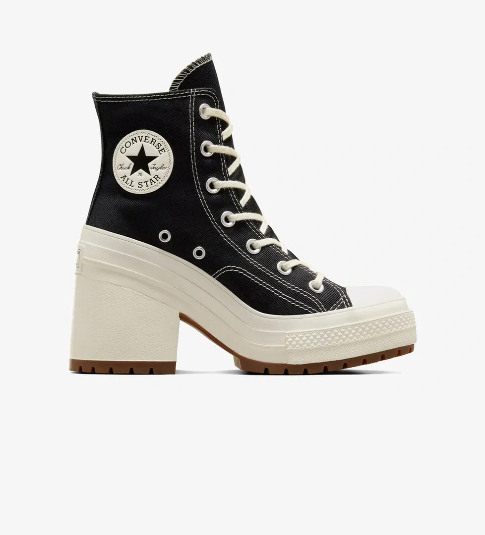 Converse Chuck 70 De Luxe Heel Unisex Siyah Platform Sneaker