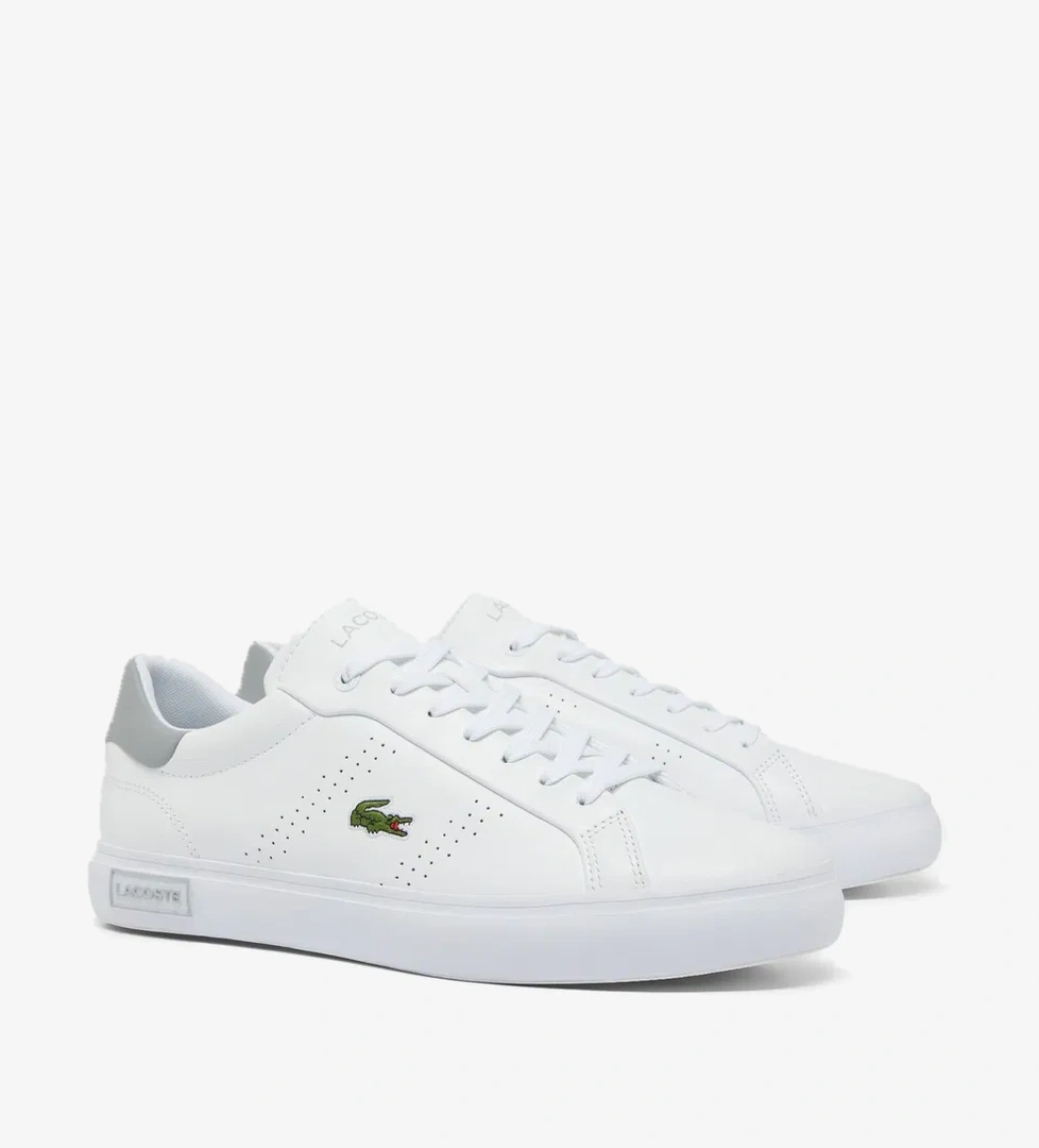 Lacoste Powercourt 2.0 Leather Erkek Beyaz Spor Ayakkabı