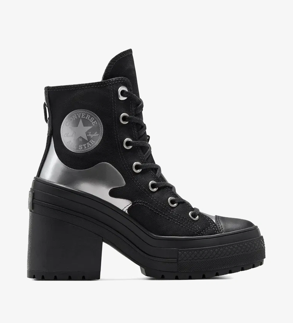 Converse Chuck 70 De Luxe Heel Unisex Siyah Platform Sneaker - Görsel 1