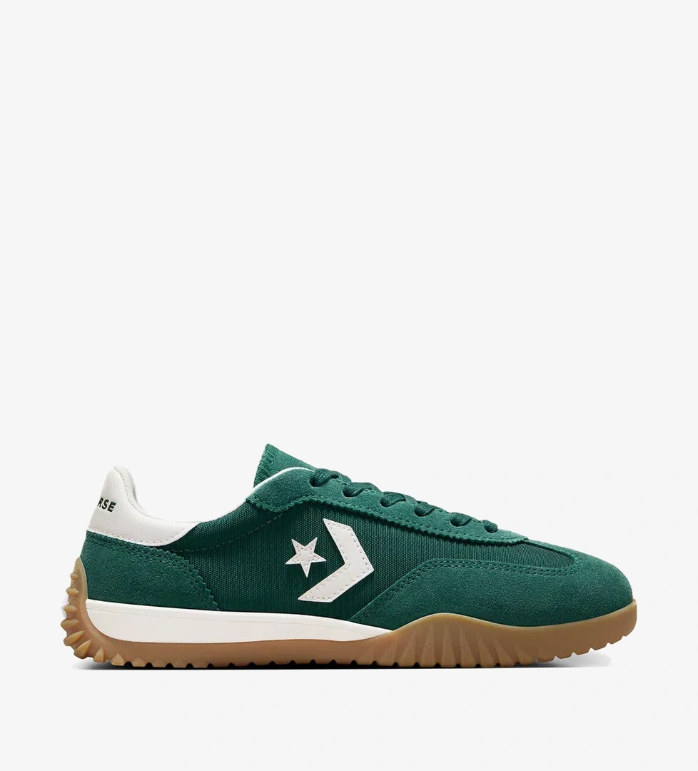 Converse Run Star Trainer Unisex Yeşil Süet Sneaker - Görsel 1