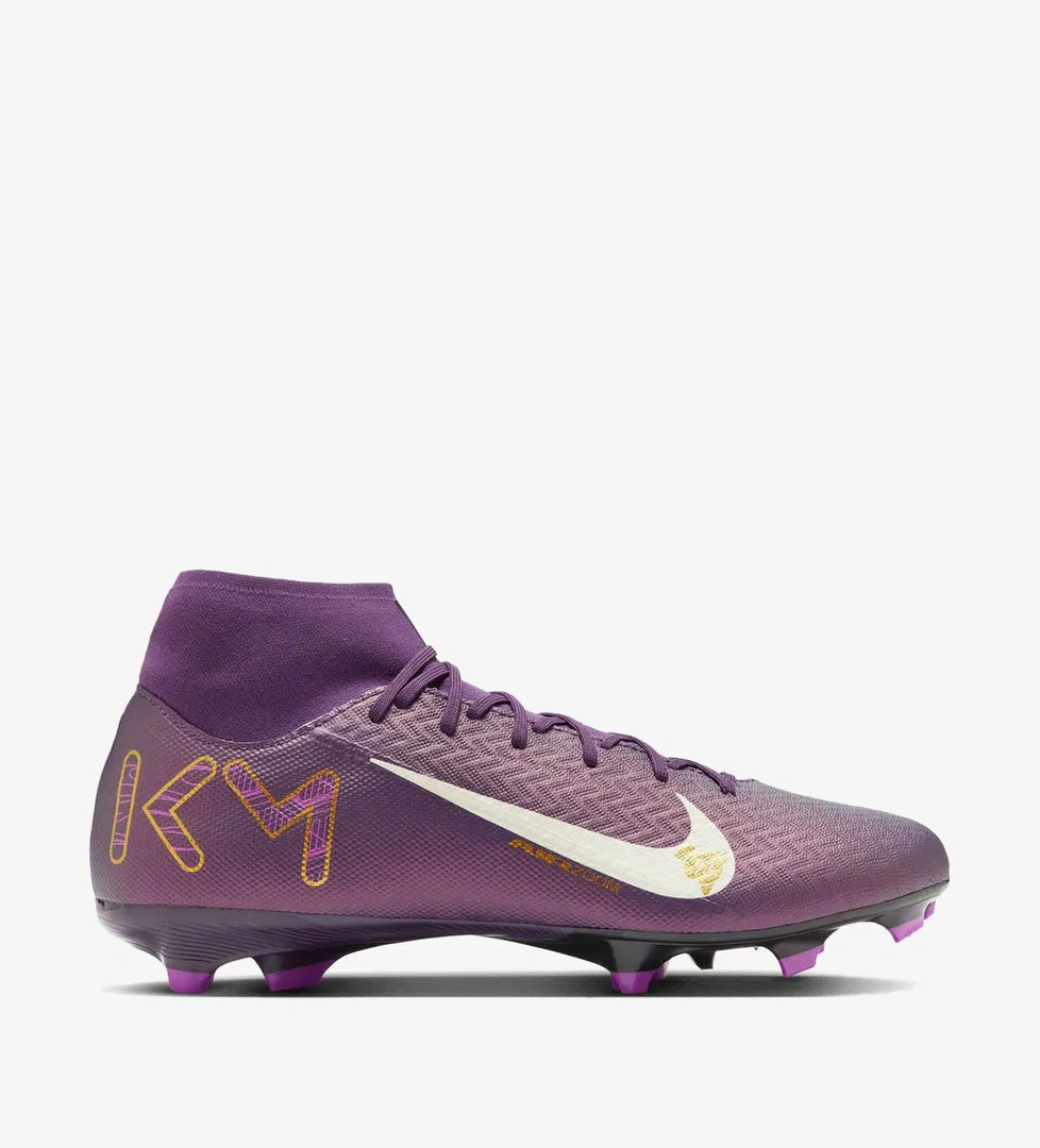Nike Mercurial Superfly 10 Academy "Kylian Mbappe" Erkek Mor Çim Saha Kramponu - Görsel 1