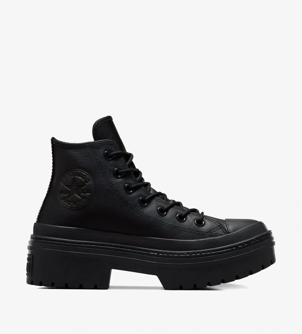 Converse Chuck Taylor All Star Lugged Heel Kadın Siyah Deri Platform Sneaker