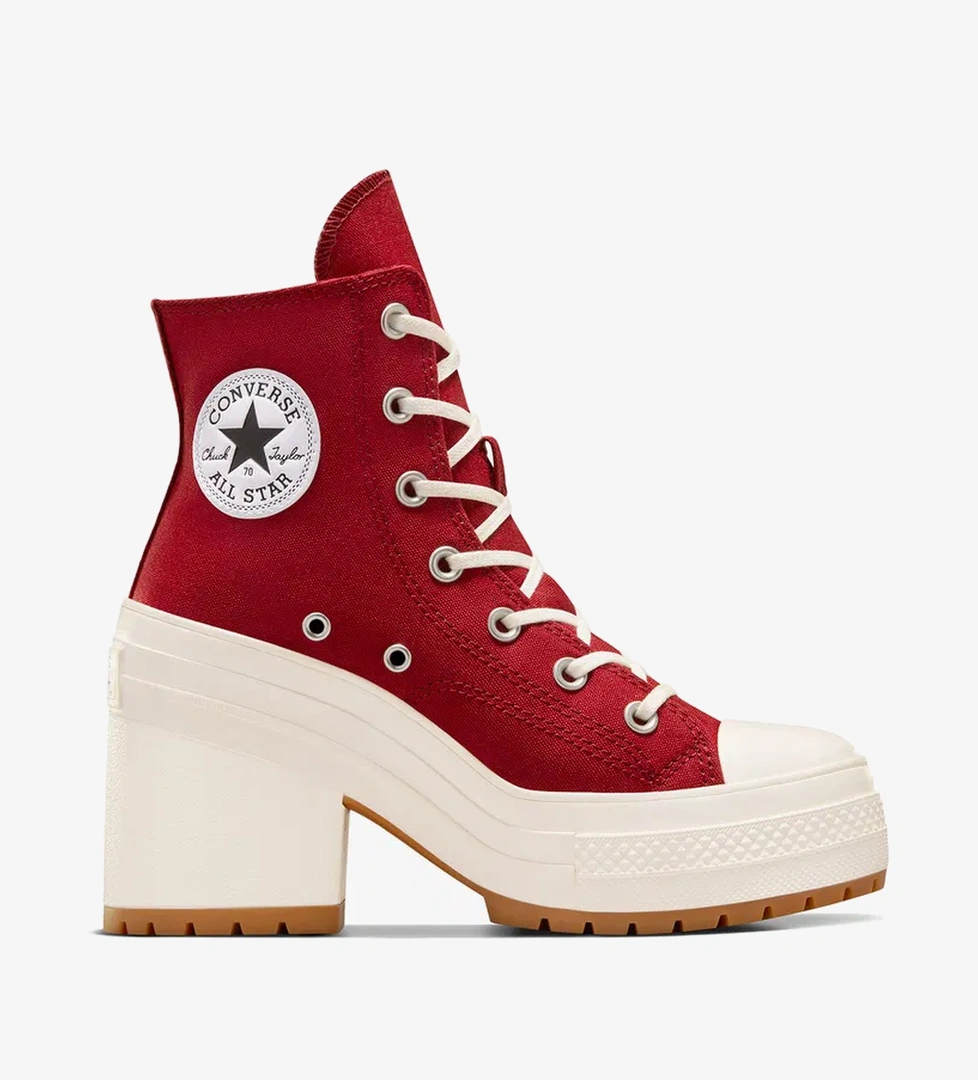 Converse Chuck 70 De Luxe Heel Unisex Bordo Platform Sneaker