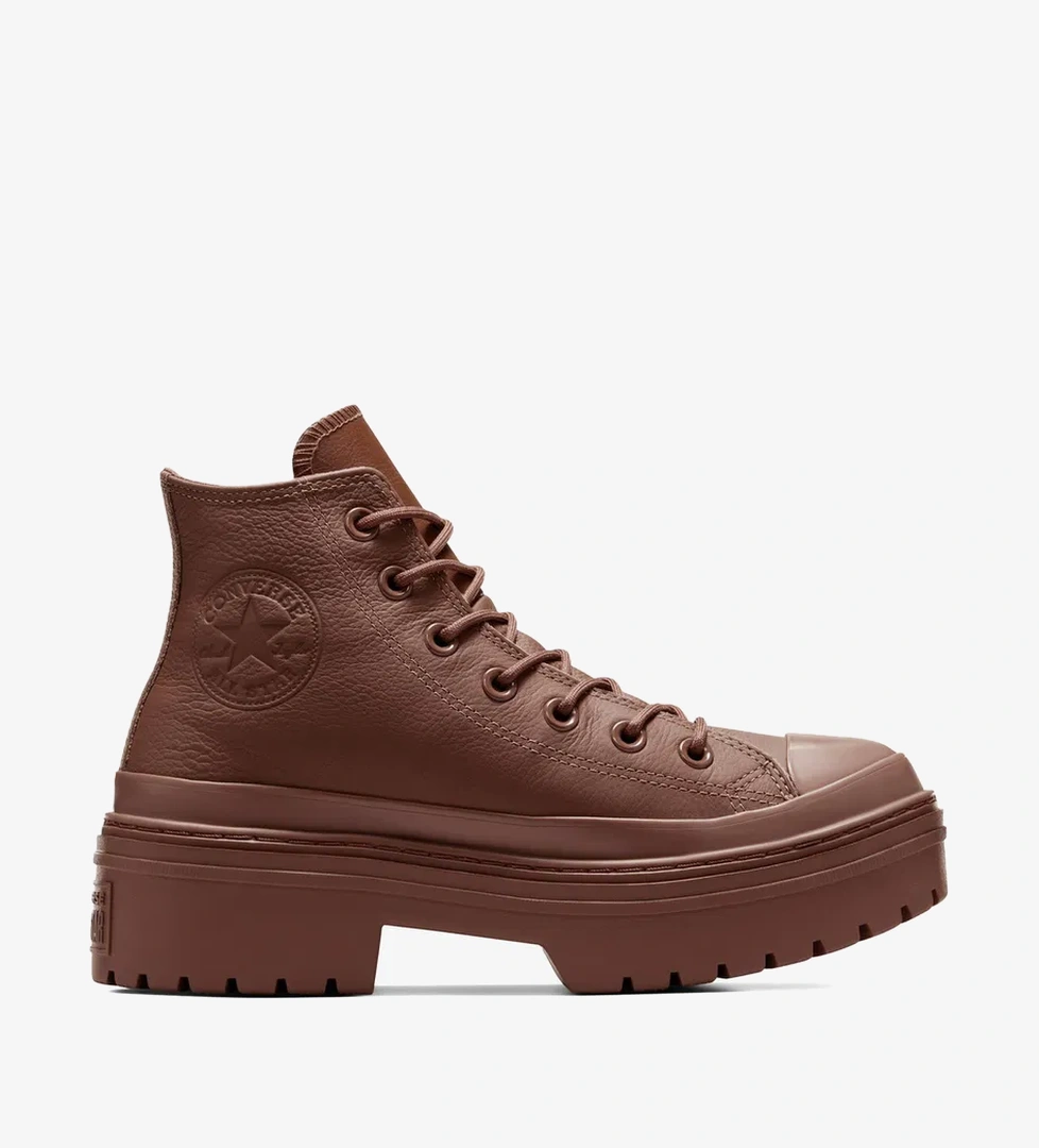 Converse Chuck Taylor All Star Lugged Heel Kadın Kahverengi Deri Platform Bot