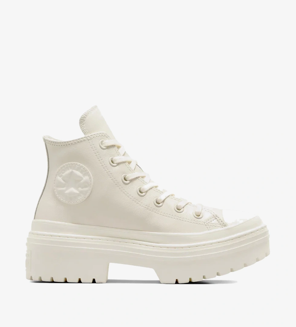Converse Chuck Taylor All Star Lugged Heel Kadın Bej Deri Platform Bot