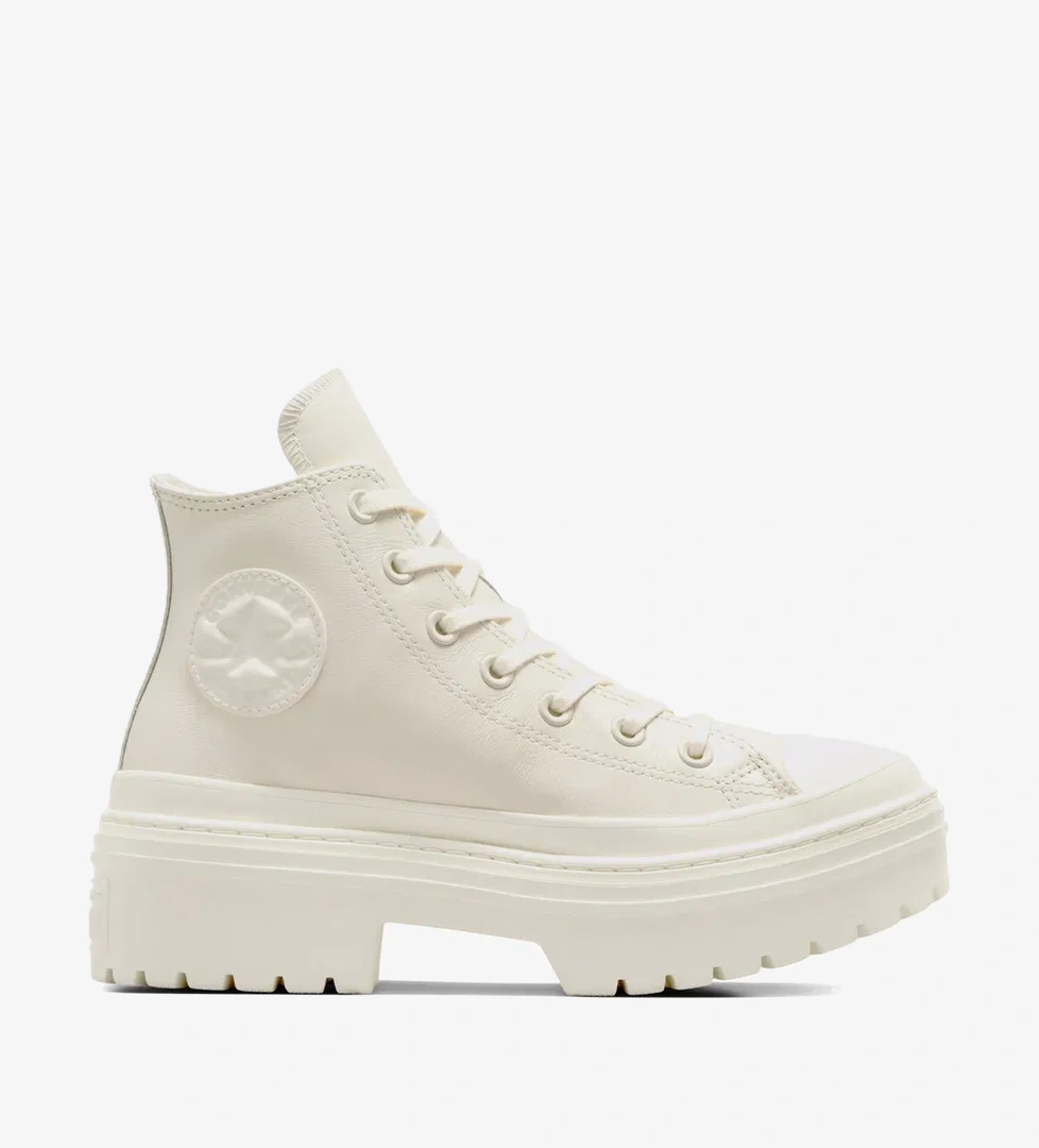 Converse Chuck Taylor All Star Lugged Heel Kadın Bej Deri Platform Bot